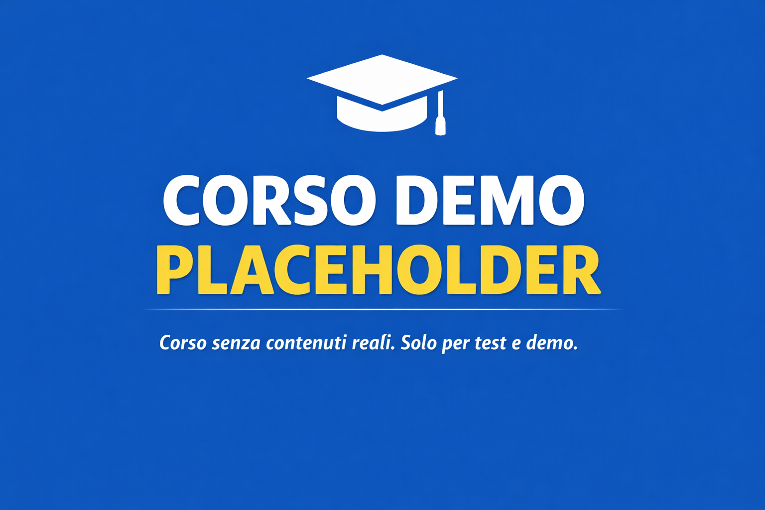 Espaço reservado para demonstração do curso