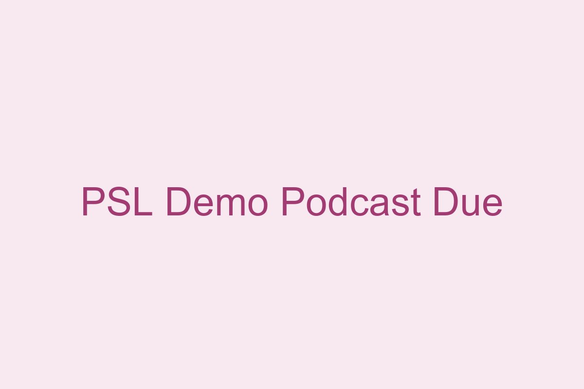Podcast de démonstration PSL disponible prochainement